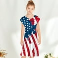 thumbnail image 1 of 4th of July Baby Girl Outfits Stripe Dress Independence Day Outfits Kids Patriotic Clothes July 4th Toddler Girls Stripe Dress 2- 8 Years, 1 of 5
