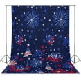 thumbnail image 1 of 4th of July Backdrop Background for Photography Photo Booth Backdrop for Photoshoot Background Screen Video Recording Parties Curtain, 1 of 5