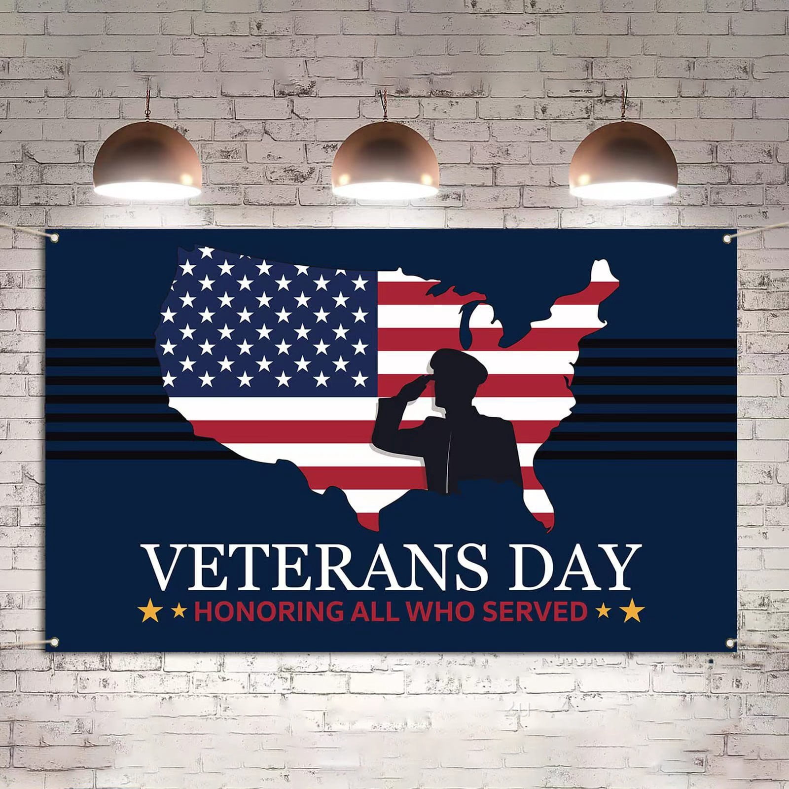 4th of July Backdrop Guopo Independence Day Background American Flag ...