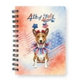 thumbnail image 1 of 4th of July Basenji Celebrates Independence Day Spiral Bound Journal African Barkless Dog Lover 5x7in Spiral Notebook - 12010, 1 of 5