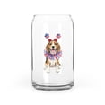 thumbnail image 1 of 4th of July Beagle Celebrates Independence Day 16oz Glass Cup Mug Beagles Dog Lover Gifts Idea Glass Can - 12010, 1 of 5