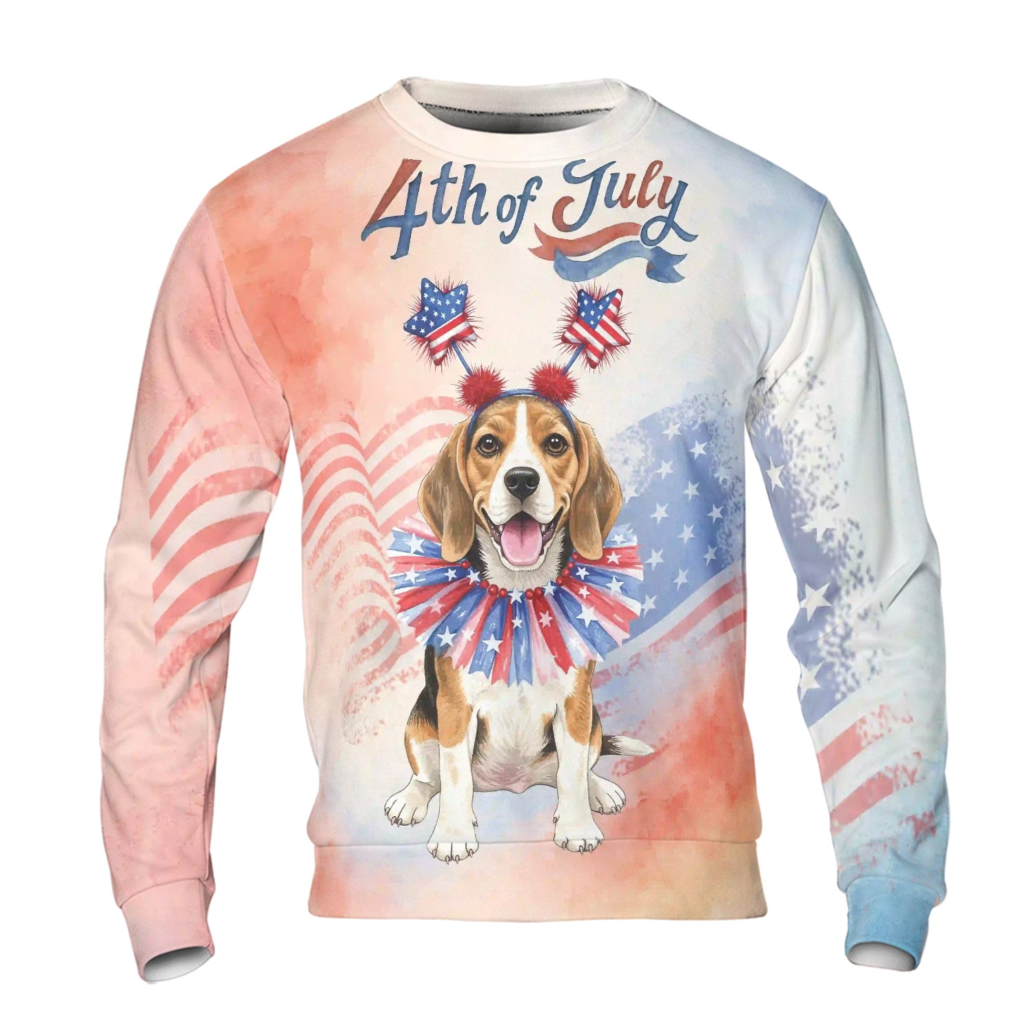 4th of July Beagle Celebrates Independence Day All Over Print 3D ...