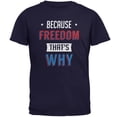 thumbnail image 1 of 4th of July Because Freedom Mens T Shirt, 1 of 5