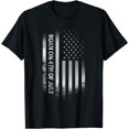 thumbnail image 1 of 4th of July Birthday American Flag Born on the Fourth Tee, 1 of 4