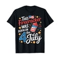 thumbnail image 1 of 4th of July Birthday Shirt Firecracker Born on Fourth T-Shirt, 1 of 5
