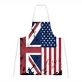 thumbnail image 1 of 4th of July British UK American USA Flag All Over Apron, 1 of 1