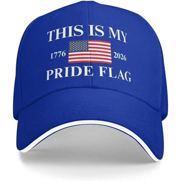 4th of July Cap This is My Pride Flag 1776 2026 Baseball Hat