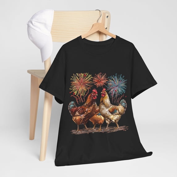 4th of July Chicken Shirt, Funny Patriotic Chicken Shirt ID-0608-Q9Z0