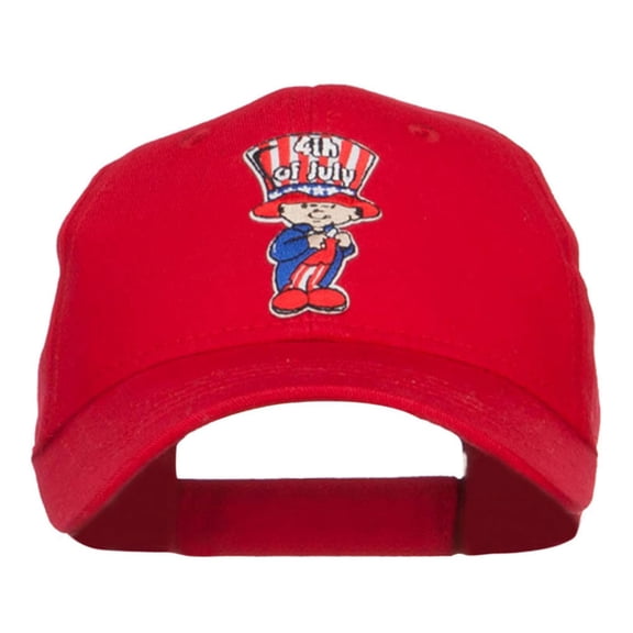 4th of July Child Patched Youth Cap - Red OSFM
