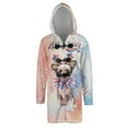 thumbnail image 1 of 4th of July Chinese Crested Celebrates Independence Day All Over Print 3D Hooded Duffle Toggle Coat Dog Lover - 12010, 1 of 6