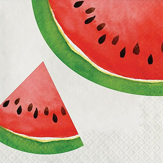 4th of July Clambake Beach Party Paper Napkins Watermelon Dessert Lunch Napkins PK 32