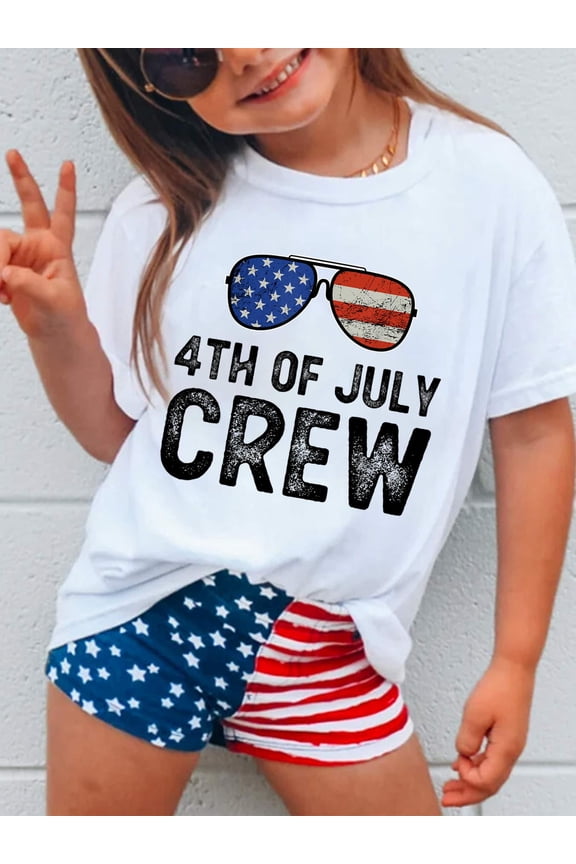 4th of July Crew Matching Family Outfits Men Women Kids Fun Kids T-Shirt