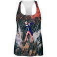 thumbnail image 1 of 4th of July Dabbing Uncle Sam Fireworks Sub Womens Work Out Tank Top Multi X-LG, 1 of 2