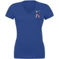 thumbnail image 1 of 4th of July Dabbing Uncle Sam Women's Juniors V-Neck T Shirt, 1 of 5