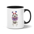 thumbnail image 1 of 4th of July Dalmatian Celebrates Independence Day 11oz Accent Two-tone Mug Dog Lover Coffee Tea Cup - 12010, 1 of 5