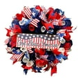 thumbnail image 1 of 4th of July Decorations 2024! FNYOXU Independence Day Wreath Porch Decoration Front Door Outdoor Hanging Wreath Decor, 1 of 9