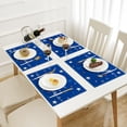 thumbnail image 1 of 4th of July Decorations, 4PC Placemats Independence Day Flag Placemats Home Kitchen Insulated Linen Western Placemats, 1 of 6