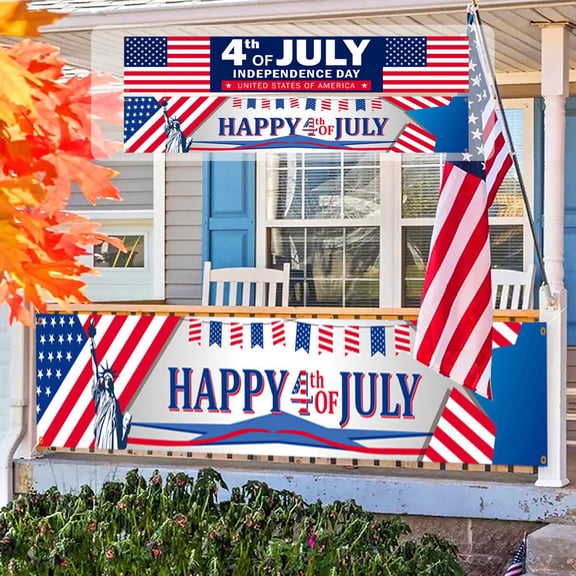 4th of July Decorations, Independence Day Backdrop Party Atmosphere, Patriotic USA Streamer Props