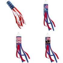 4th of July Decorations, Independence Day Windsock Polyester Independence Day Holiday Ornament Windsock
