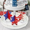 thumbnail image 1 of 4th of July Decorations, Independence Day Wooden Five Pointed Star Home Desktop Decoration Crafts, 1 of 8