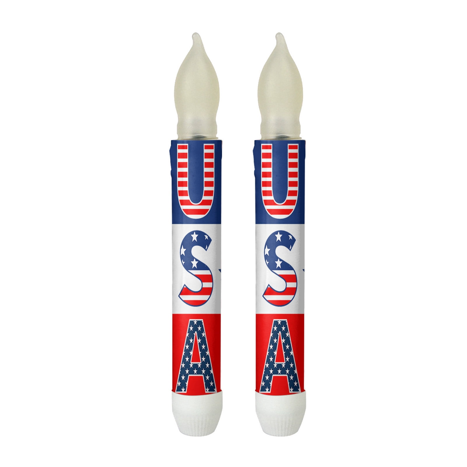 4th of July Decorations Patriotic Decor Long Flashing USA Flag ...