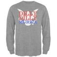 thumbnail image 1 of 4th of July Dilly Dilly MURICA Mens Long Sleeve T Shirt Heather MD, 1 of 1