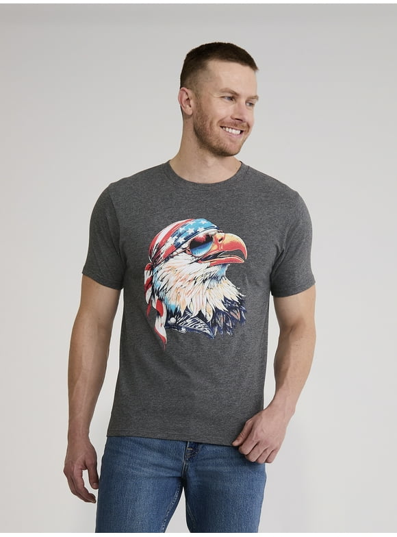 4th of July Eagle Bandana Men’s and Big Men's Graphic Tee by Way to Celebrate, Sizes XS-3XL
