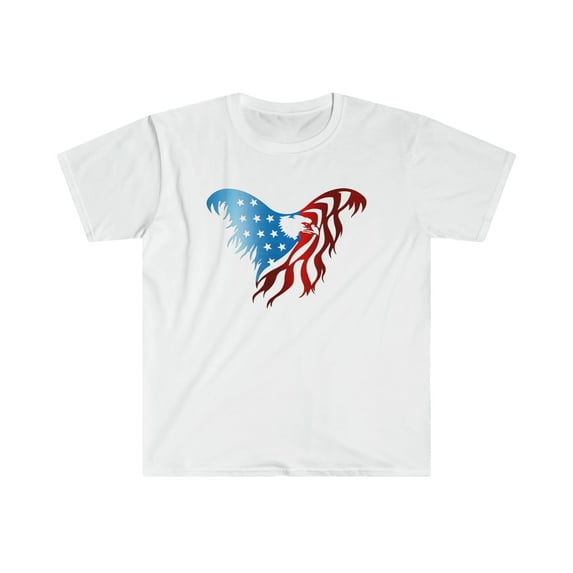 4th of July Eagle Flag Softstyle T-Shirt