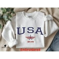 thumbnail image 1 of 4th of July Embroidered Crewneck Sweatshirt | American Heritage USA Shirt, 1 of 4