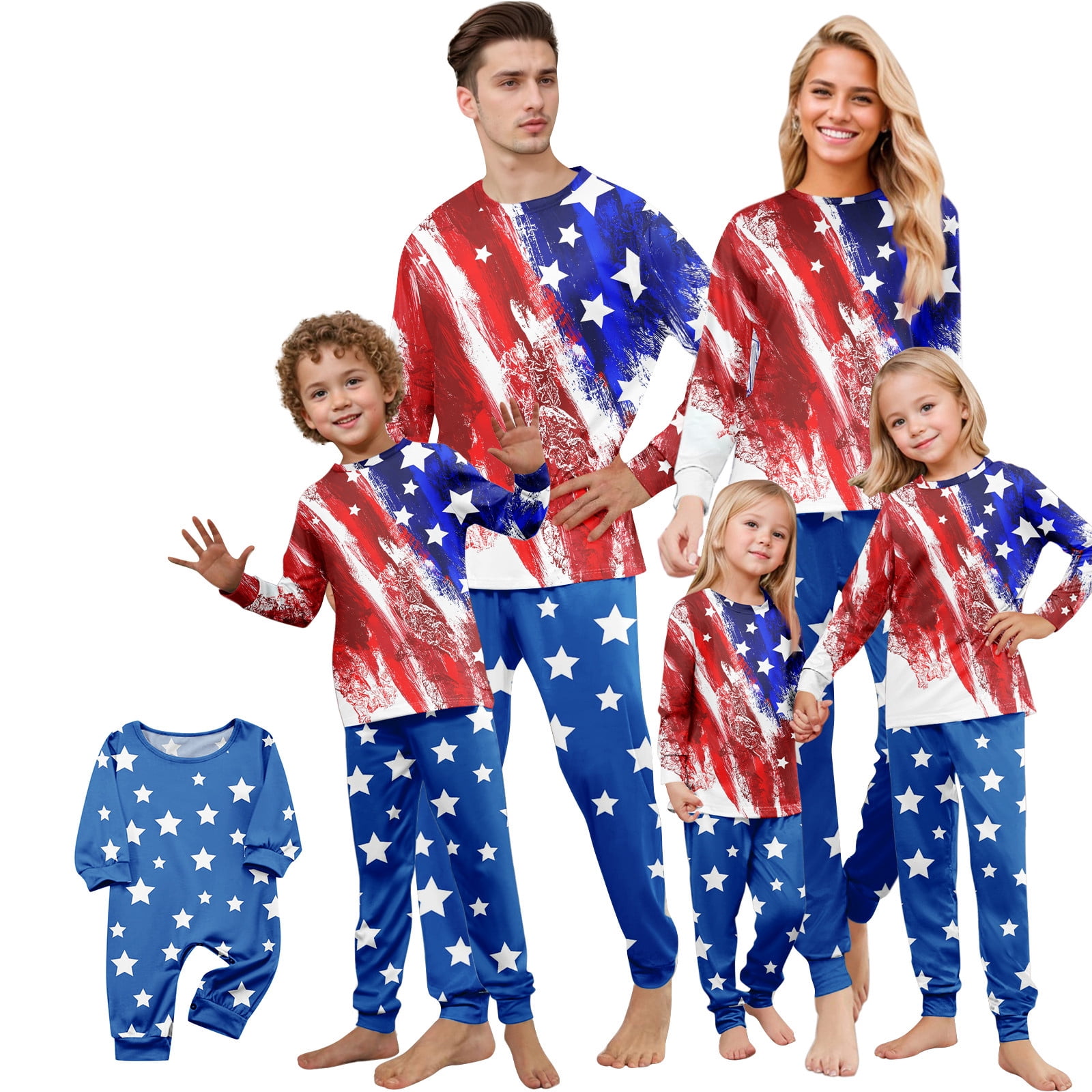 4th of July Family Matching Outfits Family Matching Pajamas 2 Piece ...
