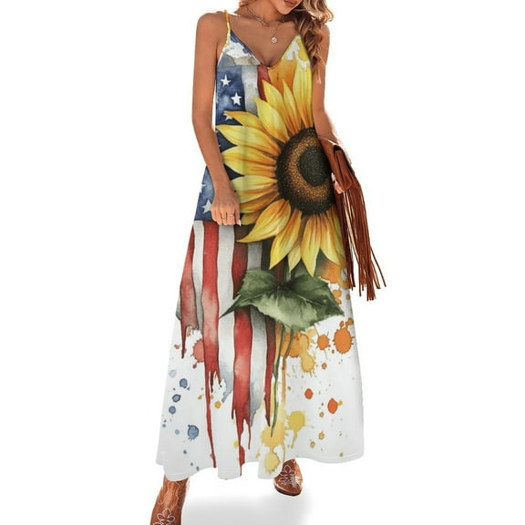 4th of July Fine Art Sleeveless Dress Summer Dress Woman 2025
