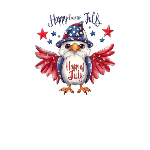 4th of July Fourth Of July Window Clings Cute Falcons Patriotic Window Stickers