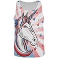 thumbnail image 1 of 4th of July Freedom is Magical Unicorn All Over Mens Tank Top Multi LG, 1 of 2