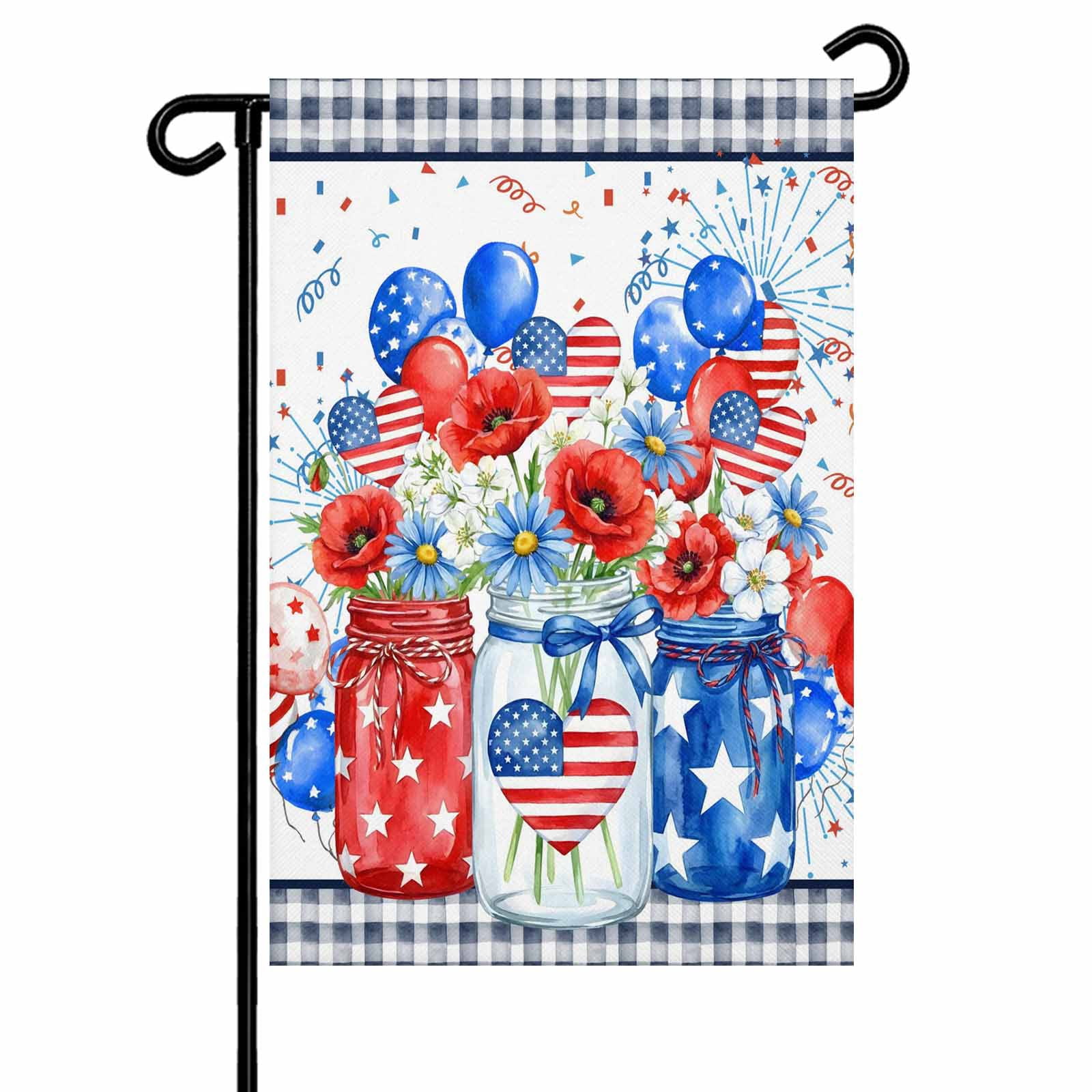 4th Of July Garden Flagsnull