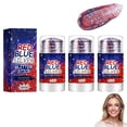 thumbnail image 1 of 4th of July Glitter Stick, 2026 Patriotic Red White Blue Hair Face Body Glitter for Independence Memorial Day, Women's 1OZ(3PCS), 1 of 7