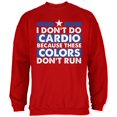 thumbnail image 1 of 4th of July I Don't Do Cardio Red Adult Sweatshirt - Large, 1 of 1
