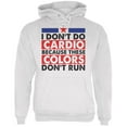 thumbnail image 1 of 4th of July I Don't Do Cardio White Adult Hoodie - Medium, 1 of 1