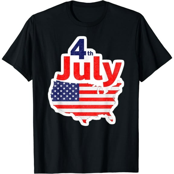 4th of July Independence Day USA Flag Tshirt T-Shirt