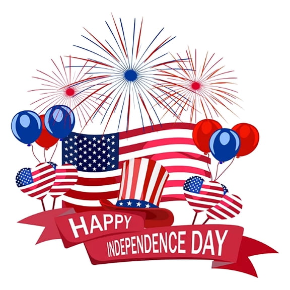 4th of July Independence Day Window Stickers, Patriotic American Flag Glass Decals, Red White Blue Garden Decorations for Party Wall Decoration,color