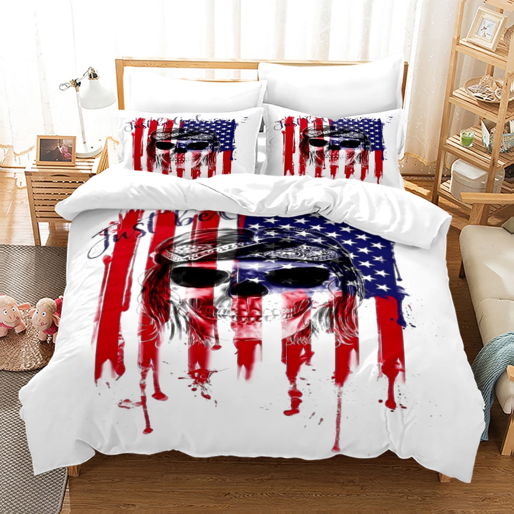 4th of July Independence day USA Patriotic Comforter Cover American