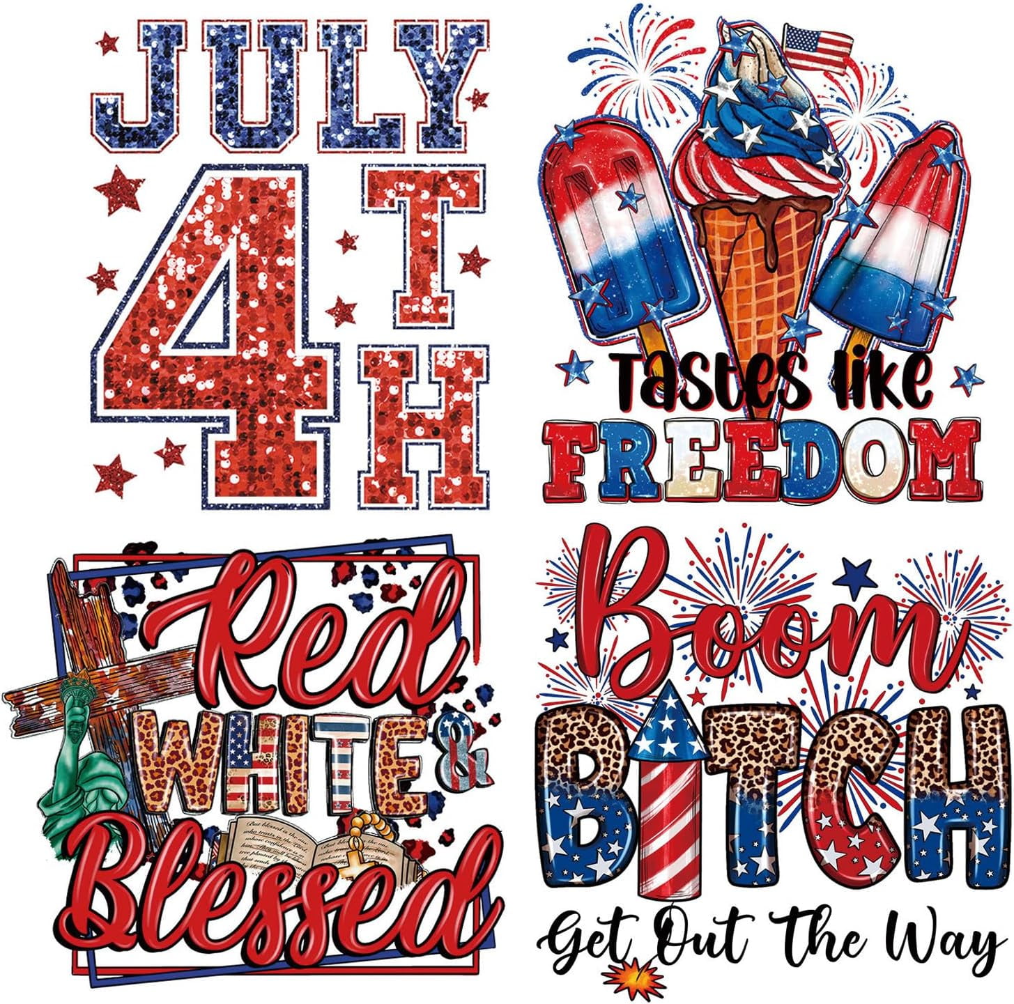 9-Pack Iron-On Teacher Transfers - DIY Heat Transfer Stickers For Clothes & Bags