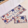 thumbnail image 1 of 4th of July Kitchen Mats Independence Day Patriotic Kitchen Rugs for Floor Non Slip Freedom Home Decor 2 Piece Set, 1 of 6