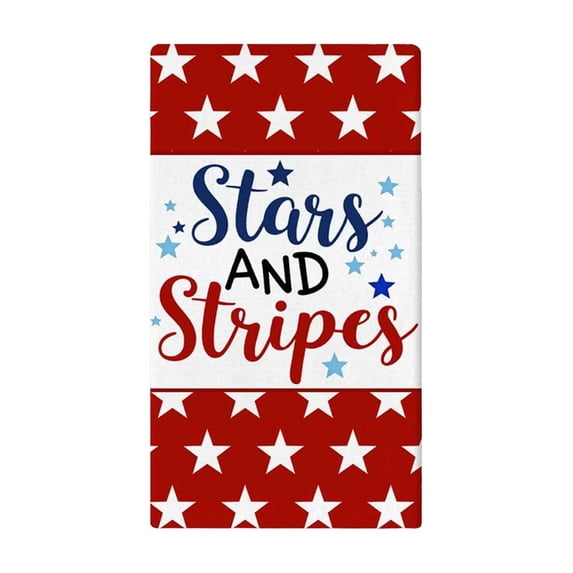 4th of July Kitchen Towels, American Flag Stars Patriotic Dish Towel ...