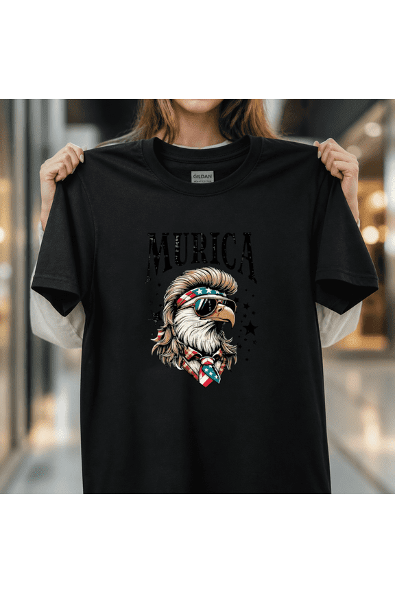 4th of July Mullet Eagle Murica American Men Women Kids Unisex T-Shirt, S - 5XL