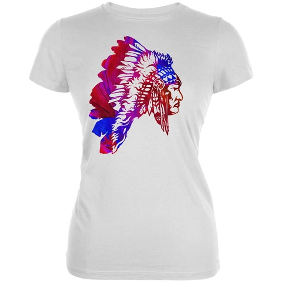 4th of July Original American Spirit Juniors Soft T Shirt White 2XL