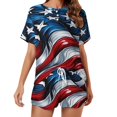 thumbnail image 1 of 4th of July Pajamas Set Womens Loungewear Sleepwear 2 Piece PJ Sets, 1 of 7
