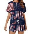 thumbnail image 1 of 4th of July Pajamas Set Womens Loungewear Sleepwear 2 Piece PJ Sets, 1 of 7