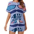 thumbnail image 1 of 4th of July Pajamas Set Womens Loungewear Sleepwear 2 Piece PJ Sets, 1 of 7