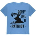 thumbnail image 1 of 4th of July Party like a Patriot Youth T Shirt Carolina Blue YLG, 1 of 1