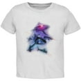 thumbnail image 1 of 4th of July Patriotic American Galaxy Laser Sharks Toddler T Shirt White 2T, 1 of 1